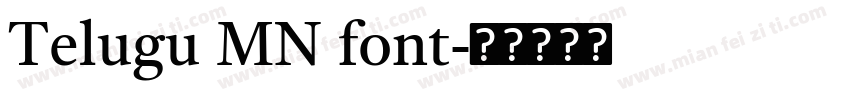 Telugu MN font字体转换